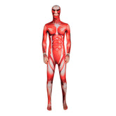 Attack on Titan Colossal Titan Muscle Suit Jumpsuit Cosplay Halloween Costume - Halloweez