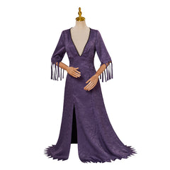 Official Morticia Addams Costume: Elegant Gothic Purple Gown for Halloween - Halloweez