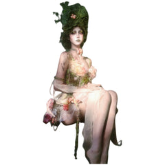 Blood Supply Original Forest Spirit Flower God Fishbone Corset Fairy Style Ethereal Dress Halloween Cosplay Costume - Halloweez