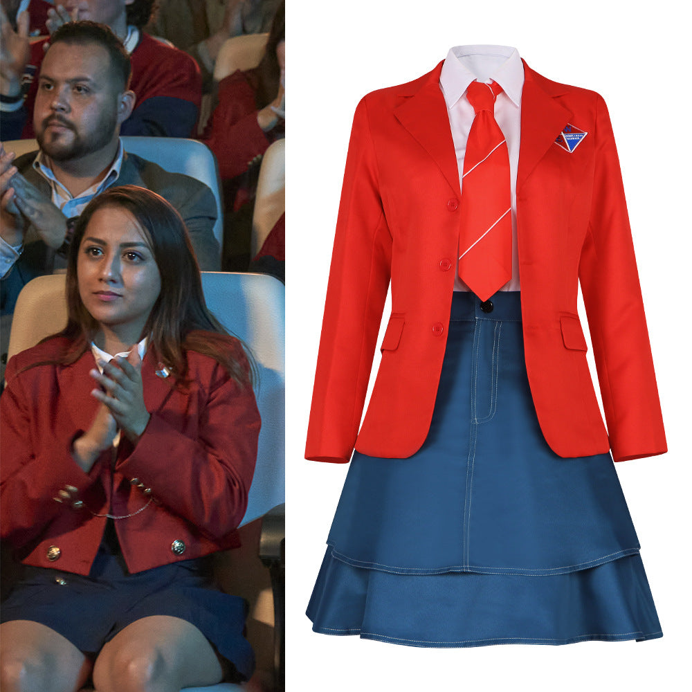 Rebelde TV Series School Uniform for Men and Women Students Cosplay Stage Performance Costume - Halloweez