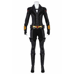 Halloweez Black Widow Natasha Romanoff Cosplay Costume - Printed Black Suit for Halloween - Halloweez