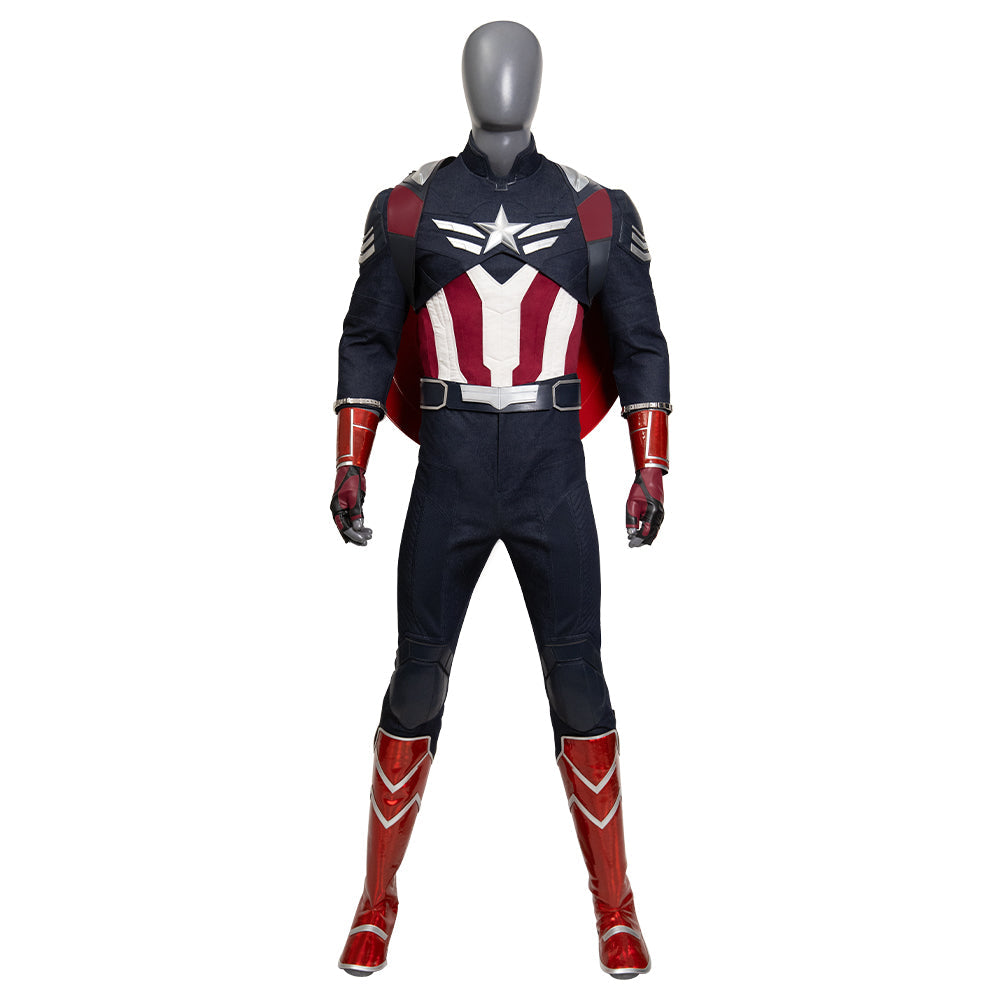 Halloweez Captain America 4 Sam Wilson Cosplay Costumes - Top Level Suits - Halloweez