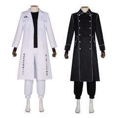 Tokyo Revengers Kanto Manji Gang Leader Sano Manjiro Cosplay Costume - Attack Uniform for Performance - Halloweez