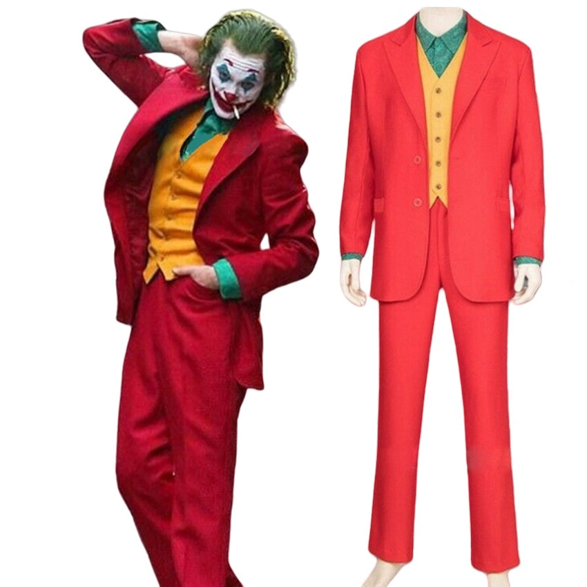 JOKER Joaquin Phoenix DC Movie Cosplay Costume Halloween Performance Suit Full Body - Halloweez