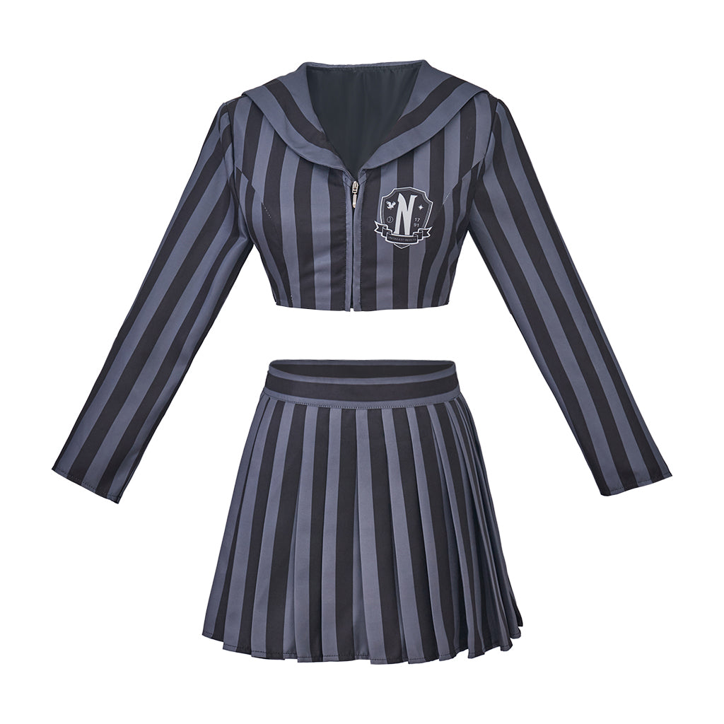 Wednesday Addams School Uniform Costume for Kids & Adults | Halloween & Cosplay - Halloweez