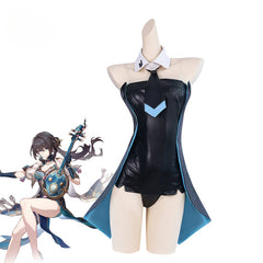 Halloweez Ruan Mei Bunny Girl Costume - Honkai Star Rail Cosplay Outfit - Halloweez