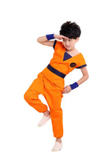 Halloween Children's Dragon Ball Son Goku Boy Turtle Hermit Cosplay Anime Costume - Halloweez