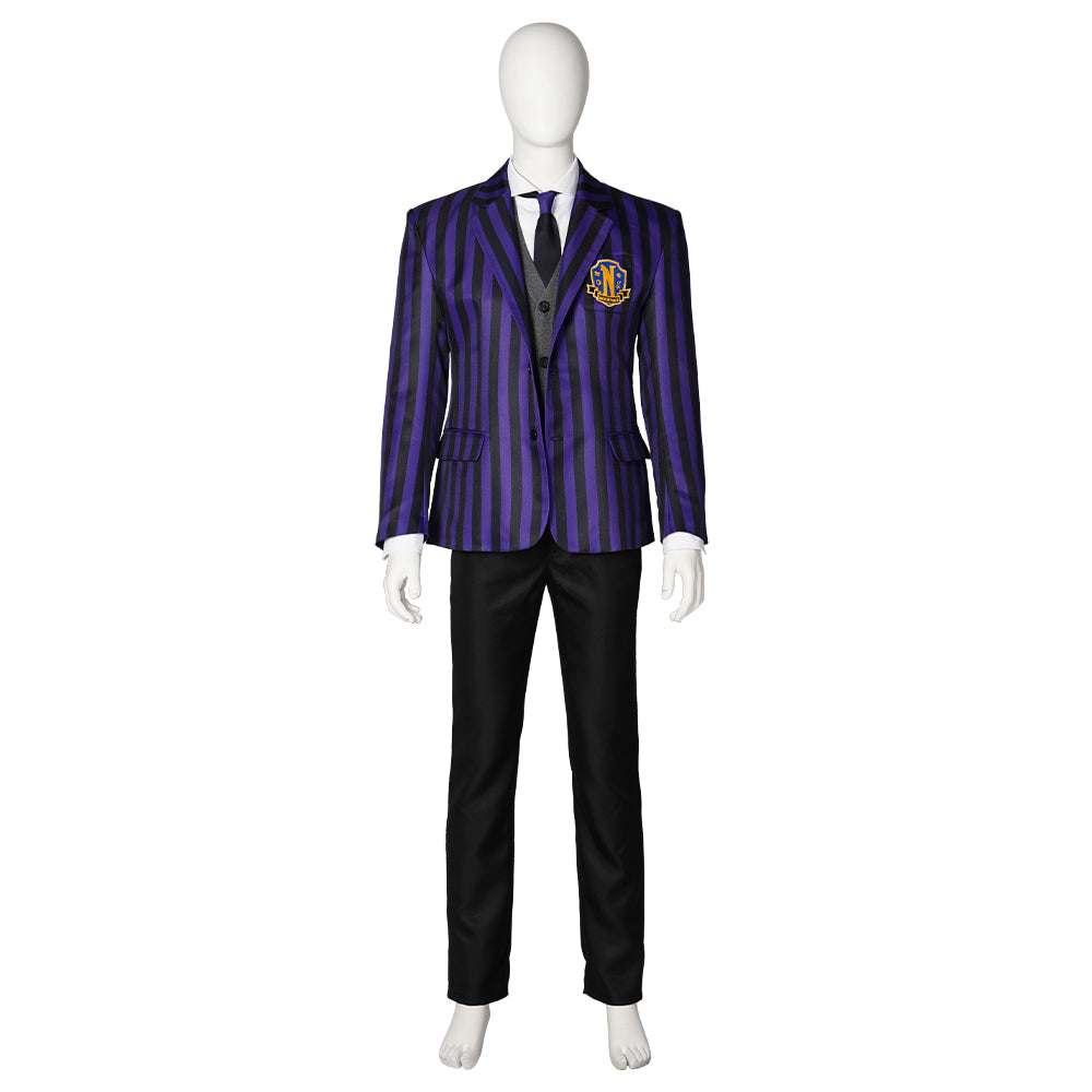 Halloweez Wednesday Addams Cosplay - Dive into the Dark Gothic Elegance - Halloweez