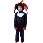Dark Sonic Kids Costume Black Red Halloween Outfit