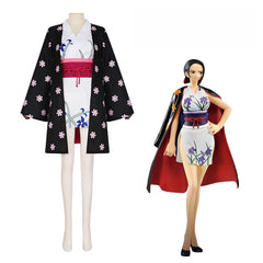 One Piece Wano Country Arc Robin Cosplay Costume - Nico Robin Kimono 2D Outfit - Halloweez
