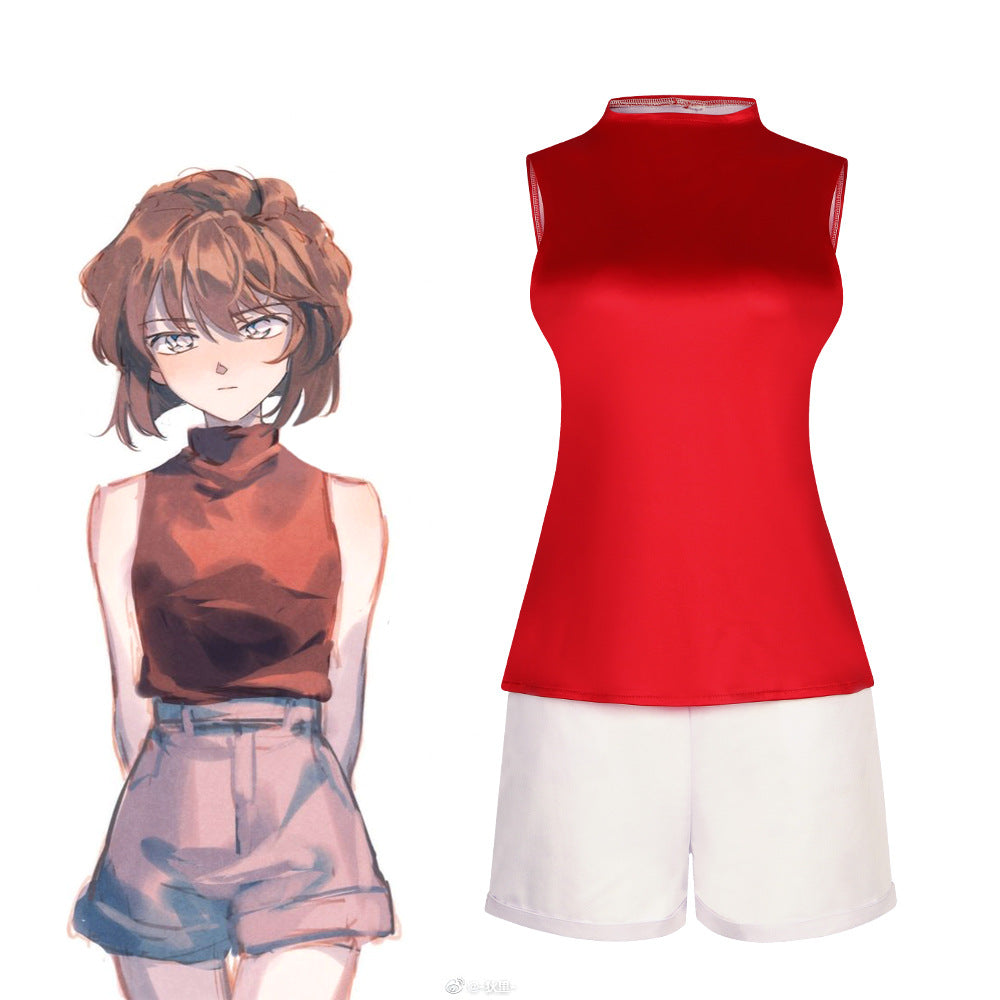 Detective Conan Black Organization Miyano Shiho Haibara Ai Cosplay Costume Anime Role-Playing Outfit - Halloweez