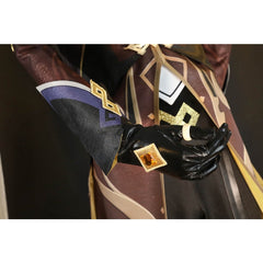 Halloweez Zhongli Cosplay Costume - Complete Anime Role Play Set for Halloween Carnival - Halloweez