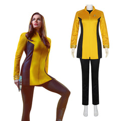 Star Trek Strange New Worlds First Officer Uniform Cosplay Costume for Halloween Role Play - Halloweez