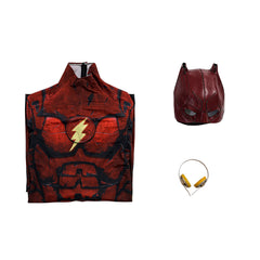 Halloweez Flash Zentai Jumpsuit with Headcover - Men's Halloween Cosplay Clothing - Halloweez