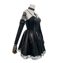 Death Note Misa Amane Black Suspender Skirt Halloween Lolita Dress Set - Cosplay Costume - Halloweez