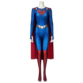 Halloweez Supergirl Season 5 Kara Zor-El Cosplay Jumpsuit with Cape - Halloweez