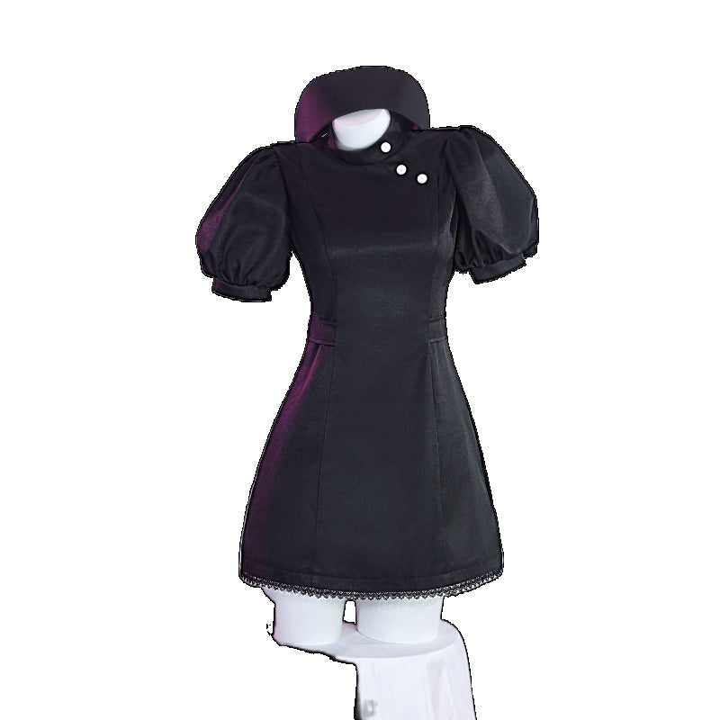 Halloweez Anime My Dress-Up Darling Marin Kitagawa Black Nurse Uniform Cosplay Costume - Halloweez