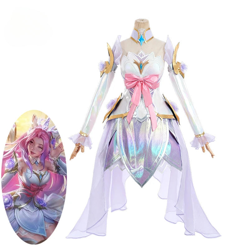 Halloweez Seraphine Crystal Rose Cosplay Costume - New Skin for Women's Halloween Suit - Halloweez
