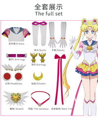 Honor of Kings Wang Zhaojun Eternal Sailor Moon Cosplay Costume - Complete Set with Accessories for Cosplay Events