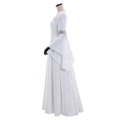 Elegant White Medieval Renaissance Princess Costume by Halloweez - Halloweez