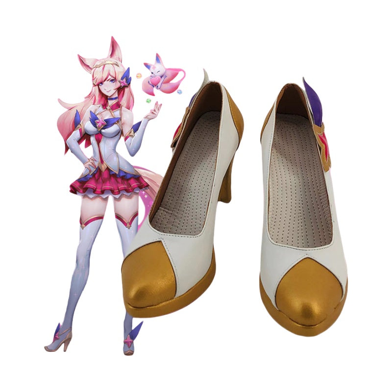 League of Legends Star Guardian Ahri COS Shoes for Comic Conventions and 2D Performances - Halloweez