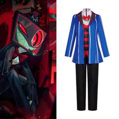 TV Demon VOX Cosplay Costume for Halloween - Helluva Boss Character Outfit - Halloweez