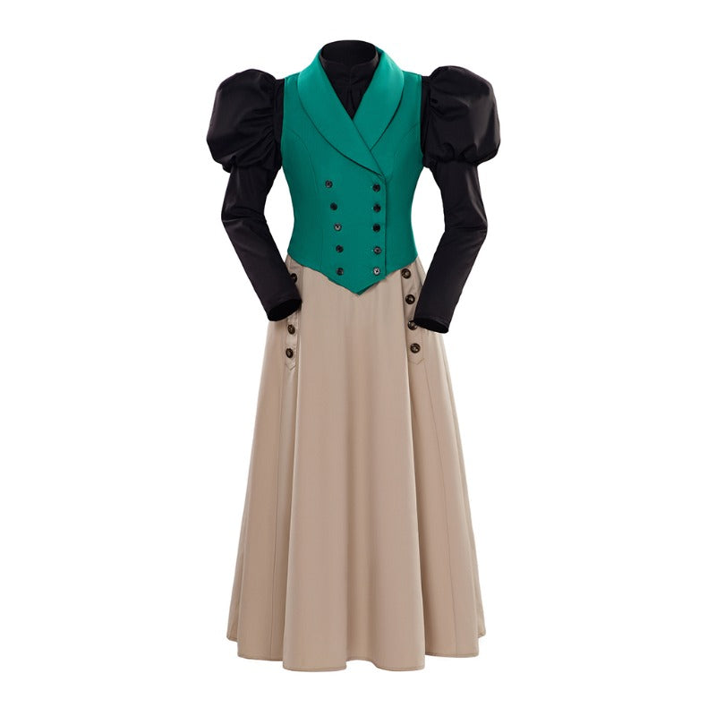 Elegant Halloweez Victorian Edwardian Medieval Renaissance Ball Gown Costume for Women - Halloweez