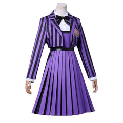 Wednesday Addams Cosplay Costume from The Addams Family TV Show for Halloween - Halloweez