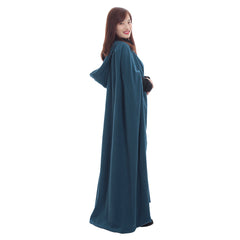 Halloweez Women's Winter Hooded Trench Coat - Gothic Cape Style Open Front Cardigan Jacket - Halloweez