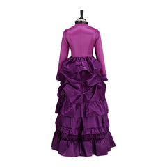 Victorian Rose Pink Dress Cosplay Costume – Elegant Gothic Lolita Anime Outfit - Halloweez
