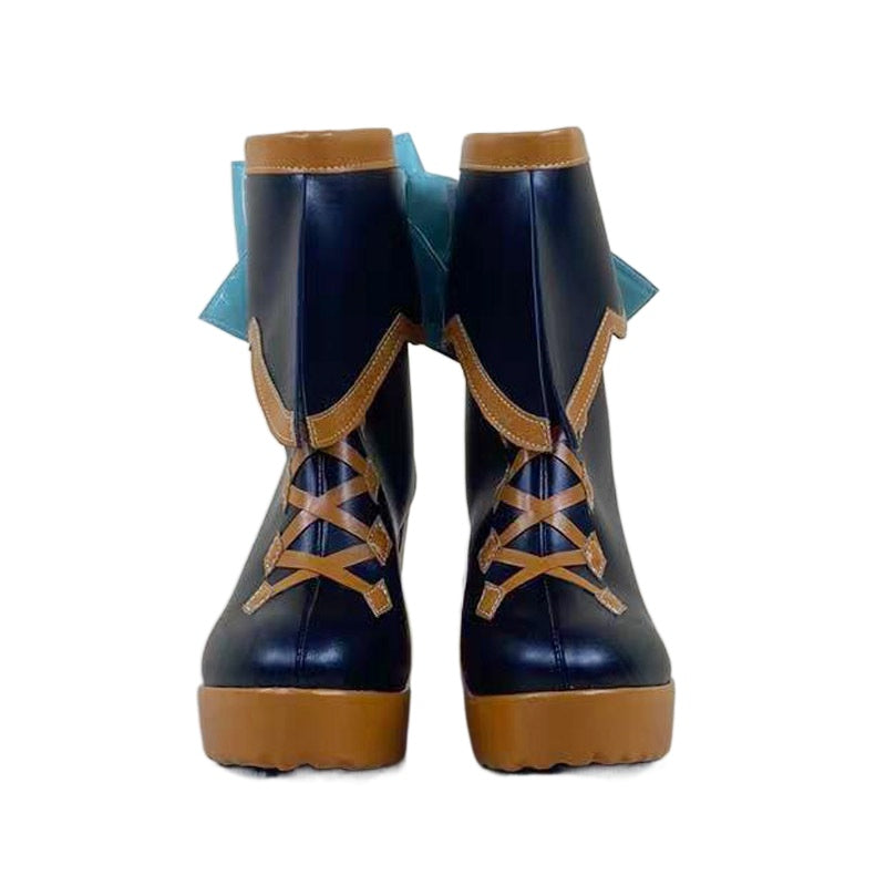 1563 Halloween Pumpkin Little Devil Hatsune Miku Cosplay Shoes for Anime Conventions - Halloweez