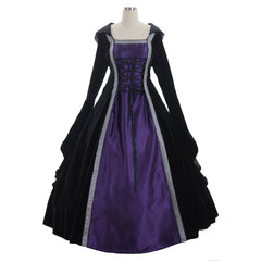 Elegant Medieval Retro Dress - Victorian Tudor Spanish Noble Halloween Carnival Cosplay by Halloweez - Halloweez