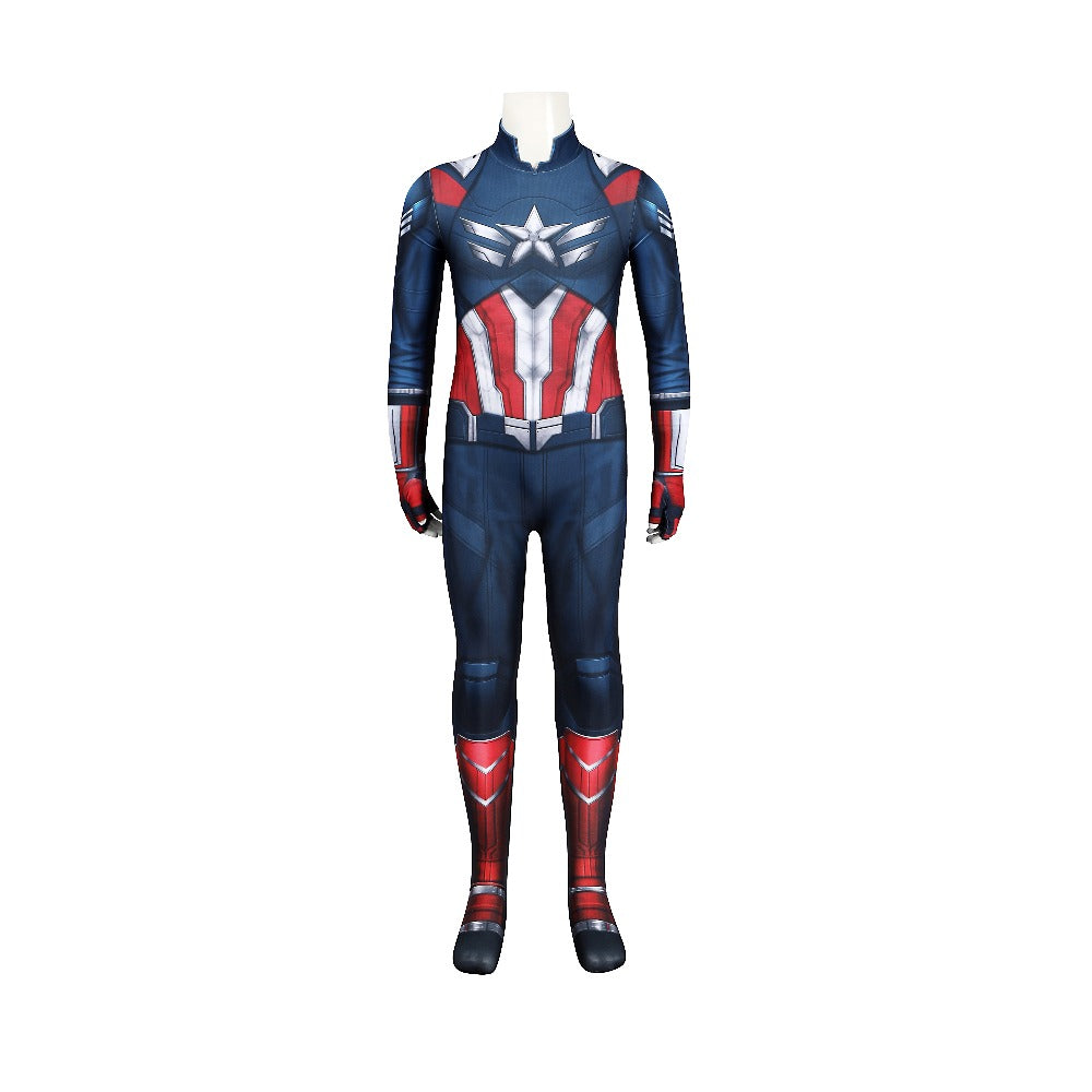 New Captain America Cosplay Costume for Kids - J24017FA-KID - Halloweez
