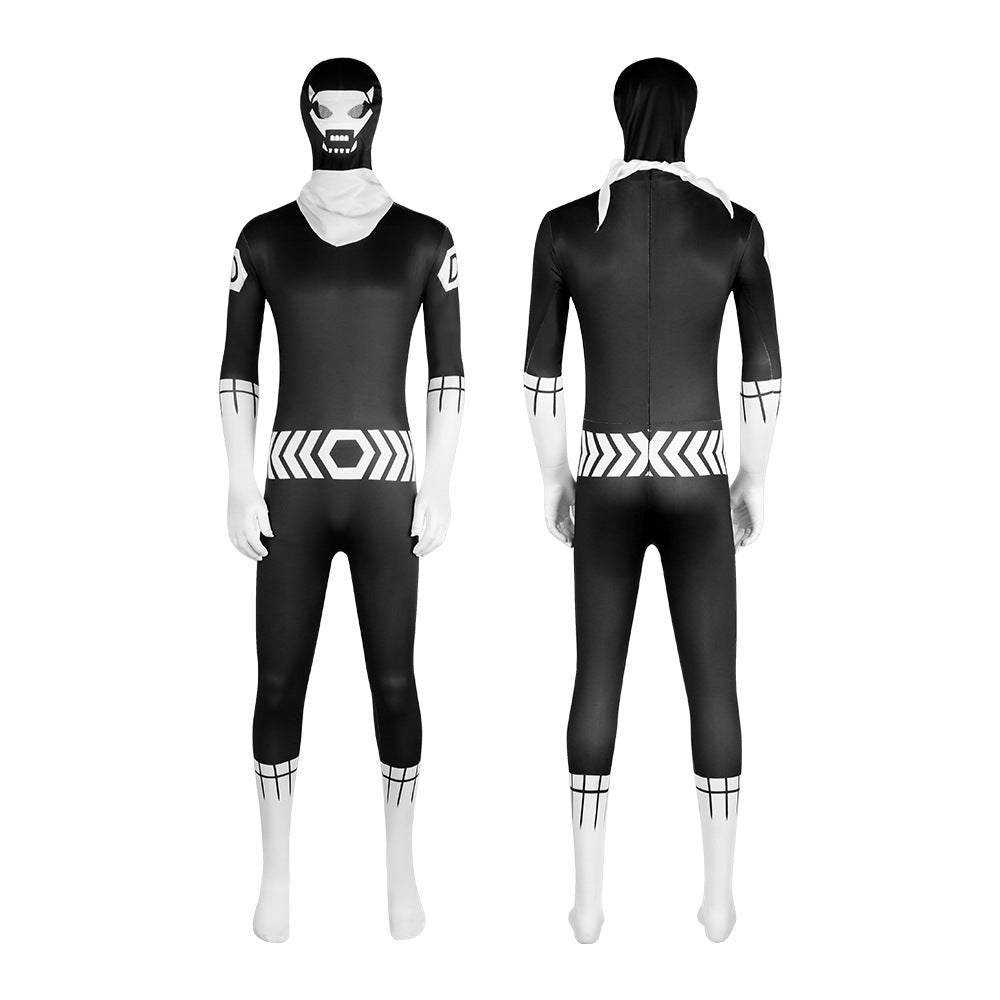 Team Big Disqualification Monster Fighter D Cosplay Costume - Halloween Funny Tight Jumpsuit - Halloweez