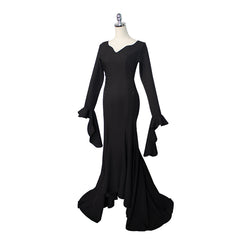 Adams Family Wednesday Addams Cosplay Costume Halloween Dress Performance Outfit - Halloweez