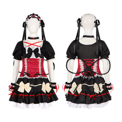 Horror Game Death Mansion Cosplay Costume Lolita Dress Maid Outfit Halloween Party Costume - Halloweez
