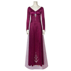 Majestic Elsa Cosplay Costume from Frozen 2: Unleash the Enchantment of the Ice Queen - Halloweez