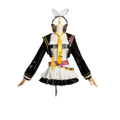 Halloweez Muse Dash Len and Rin Cosplay Costumes | Project Mirai Inspired Halloween Full Set - Halloweez