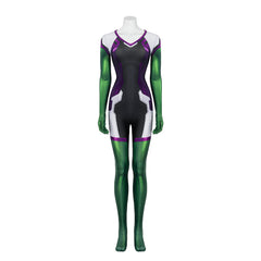 Halloweez She-Hulk: Attorney at Law Cosplay Jumpsuit – Ultimate Jennifer Walters Superhero Costume for Halloween & Events - Halloweez