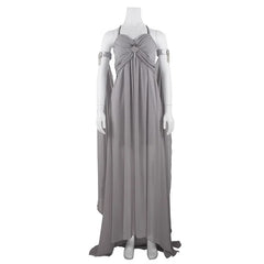 Game of Thrones Daenerys Targaryen Grey Queen Cosplay Costume - Halloweez
