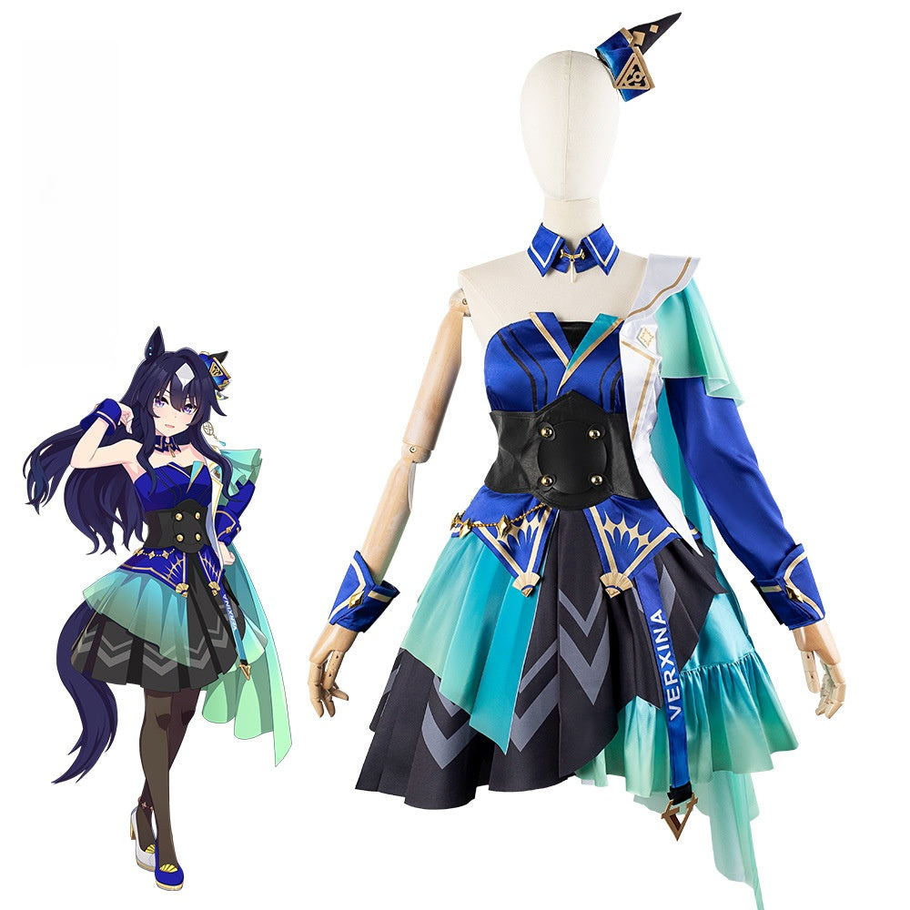 Pretty Derby Verxina Anime Cosplay Cape Women's Set - Uma Musume Cosplay Costume - Halloweez