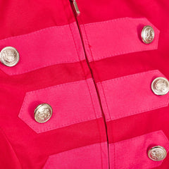Victorian Steampunk Military Blazer for Women - Halloweez Zip Up Crop Jacket - Halloweez