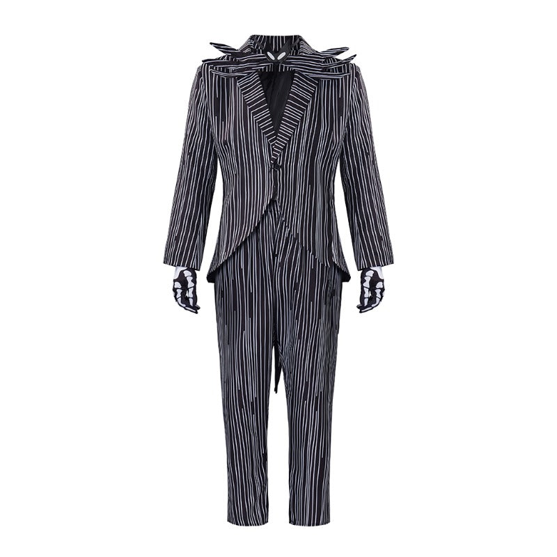 Halloweez Jack Skellington Halloween Town Cosplay Costume for Spooky Carnival - Halloweez