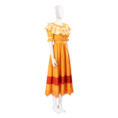 Halloweez Pepa Madrigal Encanto Princess Costume - Women's Cosplay Dress with Earrings - Halloweez