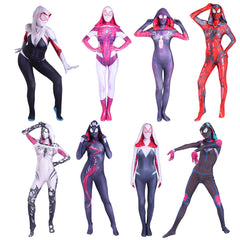 Spider-Gwen Cosplay Costume for Kids and Adults - Halloween Performance Suit - Halloweez