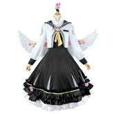 Blue Archive Ako Anime Cosplay Schoolgirl Black High Waist Slimming Youthful Dress - Halloweez