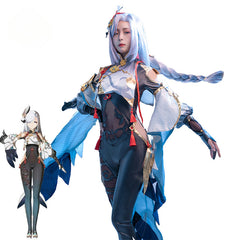 Halloweez Shenhe Cosplay Costume - Women's Sexy Jumpsuit Outfits for Genshin Impact Fans - Halloweez