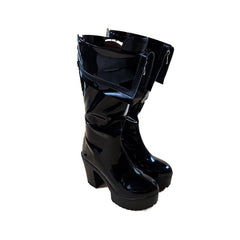 Hatsune Miku Black Rock Shooter Cos Shoes for 2D Anime Exhibition Performance - Halloweez
