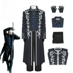 Devil May Cry 5 Vergil Cosplay Costume Full Set Outfit - Halloweez