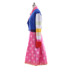 Halloweez D.Va Cosplay Costume - Korean Hanbok Style Outfit for Girls - Perfect for Game Cosplay Events - Halloweez